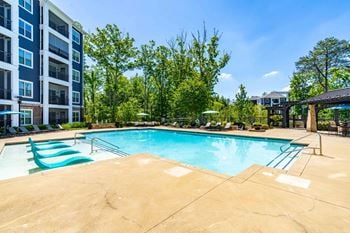 Resort-style saltwater pool with sundeck and wi-fi